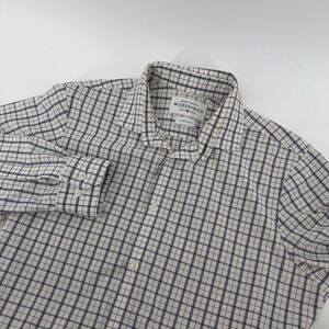 Mizzen+Main Leeward Collection‎ Plaid Performance Shirt XL Trim Fit Blue Stretch